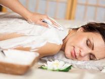 Woman getting Swedish massage